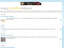 Tablet Screenshot of everycreativeendeavorblog.com